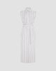 Another Tomorrow Women's Sleeveless Pleat Back Tie Dress - 1