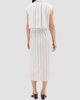 Another Tomorrow Women's Sleeveless Pleat Back Tie Dress - 4
