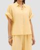 Another Tomorrow Women's Voile Short Sleeve Shirt - 2