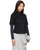Ans Dotsloevner Ans Dotsloevner Black & Navy Long Sleeve Denim Shirt - 2