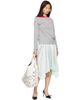Ans Dotsloevner Ans Dotsloevner Gray Long Sleeve T-shirt - 4