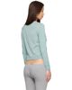 Ans Dotsloevner Ans Dotsloevner Green & Purple Knitted Striped Long Sleeve Sweater - 3