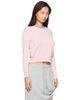 Ans Dotsloevner Ans Dotsloevner Pink & Yellow Knitted Striped Long Sleeve Sweater - 2