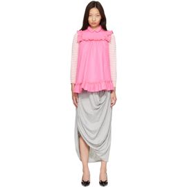 Ans Dotsloevner Ans Dotsloevner Pink Frilled 'Childhood' Minidress