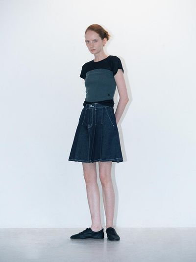 answerisyes Back Zipper Tube Top_Charcoal