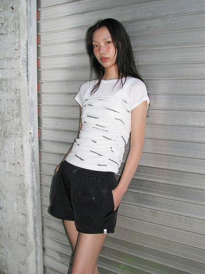 answerisyes Drape Banded Tube Top White