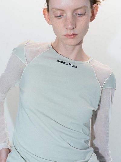answerisyes Shimizu Pattern T-shirt_Beige