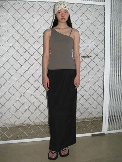 answerisyes Single Buckle sleeveless_khaki