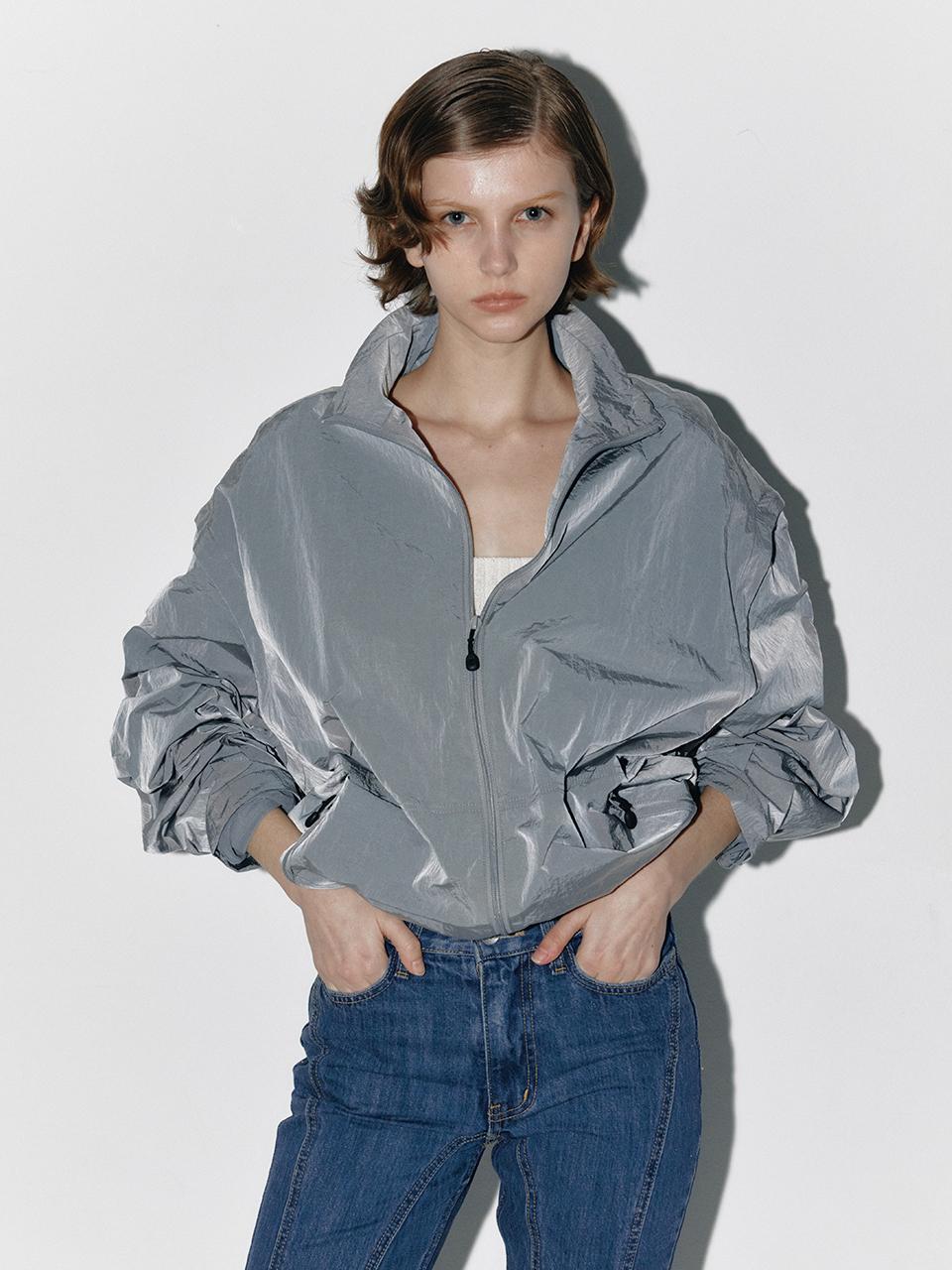 answerisyes Two Way Nylon Jumper_Gray