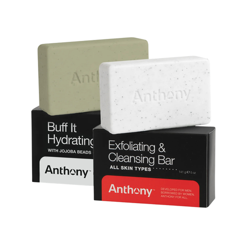 Anthony Anthony Hydrating + Exfoliating Bar Soap Duo