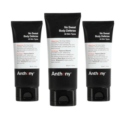 Anthony Anthony No Sweat Body Defense 3 oz Multi-Pack Of 3