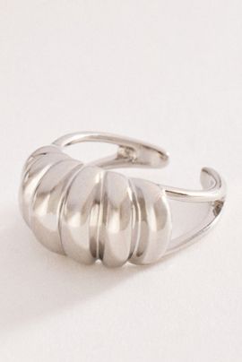 Anthropologie Adjustable Ribbed Ring