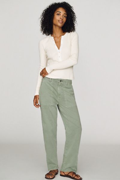 Anthropologie AG Jeans Analeigh Mid-Rise Straight-Leg Pants