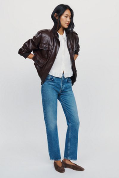 Anthropologie AGOLDE Lana High-Rise Straight Jeans