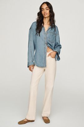 Anthropologie AGOLDE Lana Mid-Rise Slim Straight-Leg Jeans