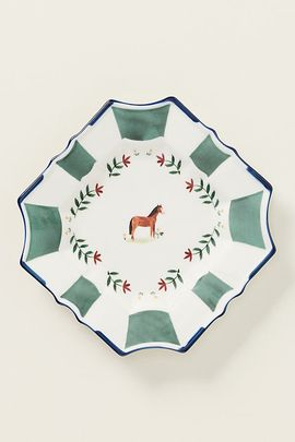 Anthropologie Alana Stoneware Dessert Plate