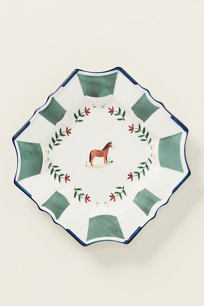 Anthropologie Alana Stoneware Dessert Plate