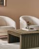 Anthropologie Alexander Velvet Coffee Table Ottoman - 1