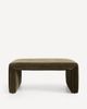 Anthropologie Alexander Velvet Coffee Table Ottoman - 2