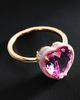 Anthropologie Alison Lou Fine Sapphire Heart Cocktail Ring - 2