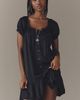 Anthropologie Amber Short-Sleeve Silken Mini Dress - 1
