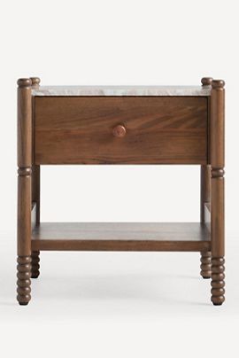 Anthropologie Amelia Marble Top Nightstand