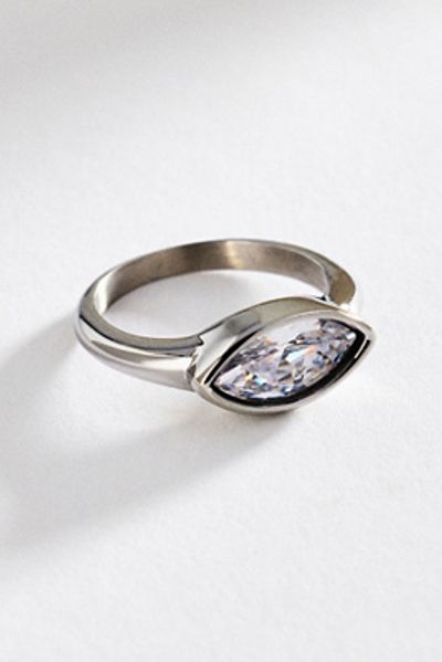 Anthropologie Bezel Oval Stone Ring