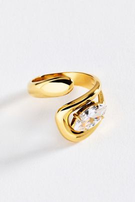 Anthropologie Bezel Wrap Ring