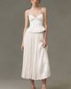 Anthropologie BHLDN Satin Corset and Pleated Midi Skirt Set - 1