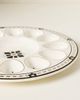 Anthropologie Bistro Tile Stoneware 24k Gold Accent Deviled Egg Platter - 3