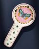 Anthropologie Bistro Tile Stoneware 24k Gold Accent Garden Spoon Rest - 1
