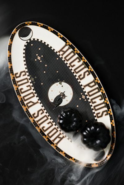 Anthropologie Bistro Tile Stoneware Platter: Halloween Edition
