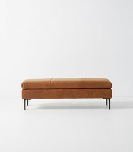 Anthropologie Bowen Leather Bench