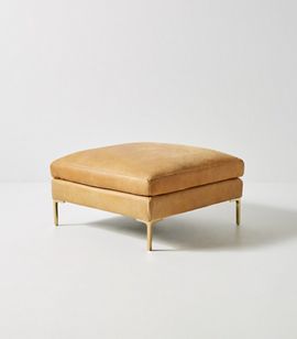 Anthropologie Bowen Modular Leather Ottoman