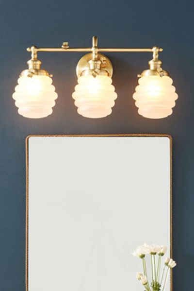 Anthropologie Bumblebee Glass Metal Vanity