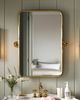 Anthropologie Burnish Brass Mirror - 1