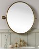 Anthropologie Burnish Brass Mirror - 4