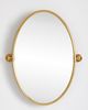 Anthropologie Burnish Brass Mirror - 7