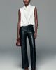 Anthropologie By Anthropologie Faux Leather Mid Rise Pants - 1
