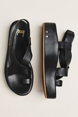 Anthropologie Cara Cara Cross Strap Platform Sandals