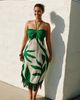 Anthropologie Celandine 100% Cotton Sunset Halter Midi Dress - 1