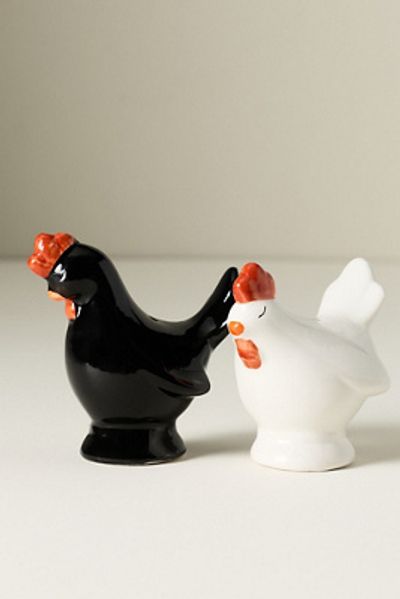 Anthropologie Chicken Salt & Pepper Shakers