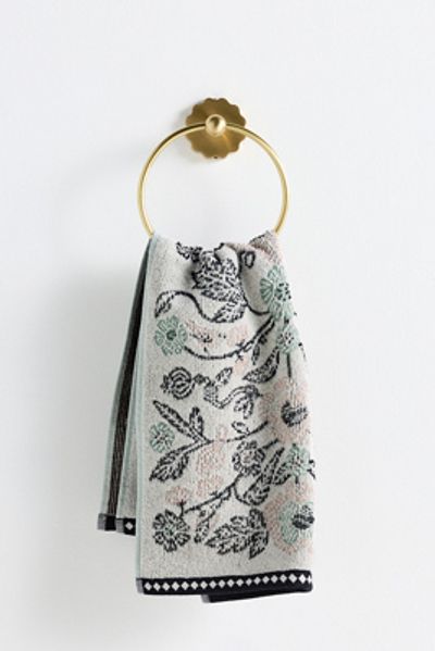 Anthropologie Claudette Cotton Floral Towel Collection