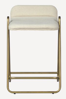 Anthropologie Clipper Upholstered Counter Stool