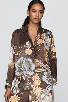 Anthropologie Conditions Apply Blooming Blouse