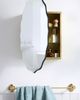 Anthropologie Coquille Wall Mount Medicine Cabinet Mirror - 1
