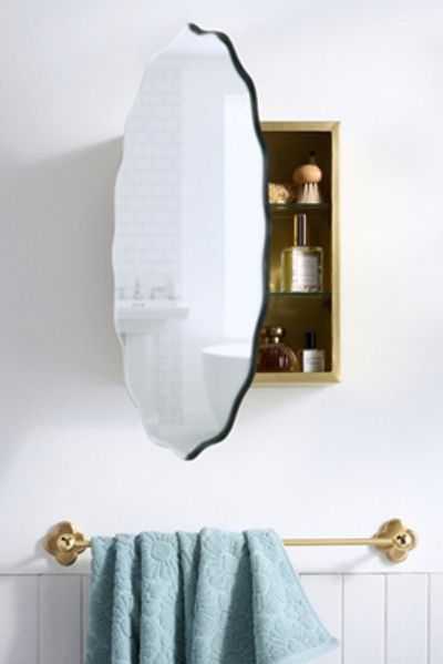 Anthropologie Coquille Wall Mount Medicine Cabinet Mirror