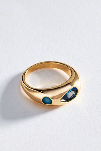 Anthropologie Crystal Triad Ring