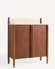 Anthropologie Dawn Marble-Top Bar Cabinet - 4