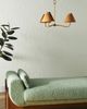 Anthropologie Delphine Rattan Chandelier - 2